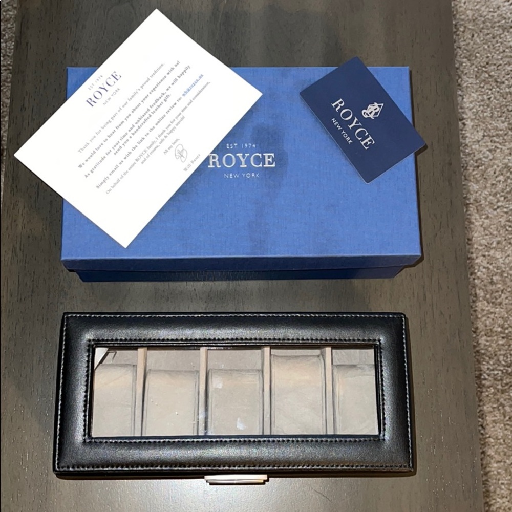 ROYCE NEW YORK WATCH BOX 5 watches can fit in case